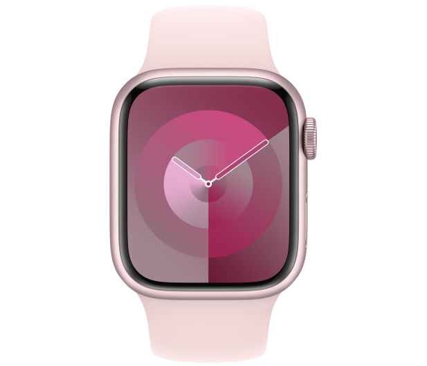 Apple Watch 9 41/Pink Aluminum/Light Pink Sport Band S/M GPS - 1180261 - zdjęcie 2